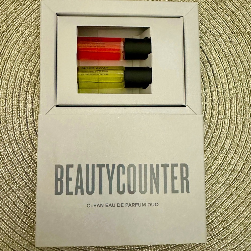 Beautycounter Limited Edition Duo of Clean Eau de Parfum Miles Away & Sunspill